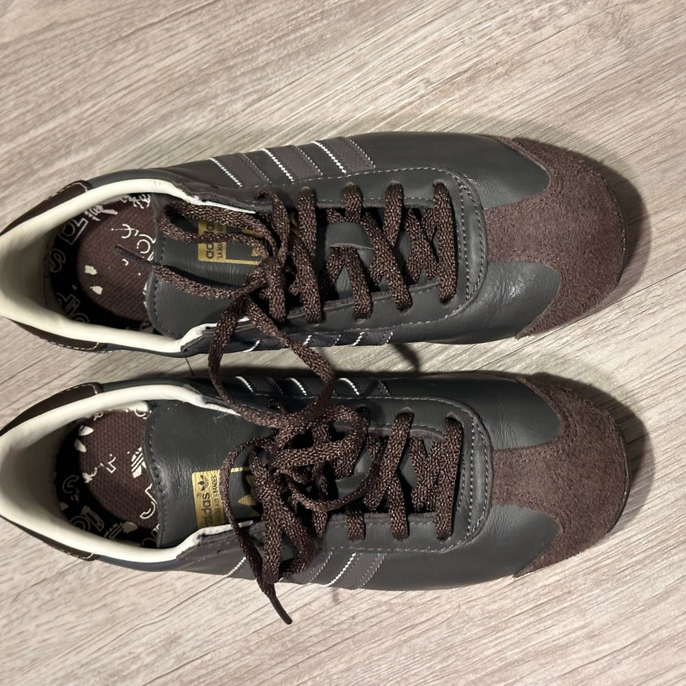 Adidas Brown Sneakers Minimalist Design